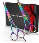 Suvorna Ador 5.5" Hairdressing Scissors Professional Set with Thinning Scissors, Professional Hairdressers Scissors Set, Barber Scissors Set, Hair Scissors Set, Hair Cutting Scissors Set (2 Pieces)