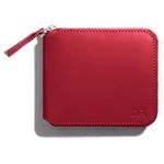 DailyObjects Crimson Red Women's Zip Wallet | Made with Vegan Leather Material | Carefully Handcrafted | Holds up to 8 Cards | Slim and Easy to Fit in Pocket | Coin Pocket with Button Closure