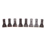 8Pcs Brick Hook Clips Steel Brick Hanger Fits Standard Size Bricks 2 1/4 Inch to 2 3/8 Inch in Height