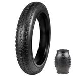 BALINGE 26x3 Bike tire 26in Fat tire 26x3.0 Electric Bike Tire 26 x 3 eBike Tires Fat Tires 26 x 3 Bike Tires Heavy Duty High-Performance Wear-Resistant Mountain Snow 26x3 Bicycle Tires，1 Tire，Black