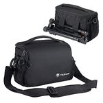 TARION Small Camera Bag Case: DSLR Messenger Bag Camera Bag DSLR Shoulder Bag Camera Satchel Bag Gadget Bag Crossbody Sling Bag Case for SLR Mirrorless Compact Cameras Street Photography Travel TSB-S