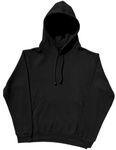 Graphic Impact Ltd Plain Pullover Hoodie Casual Hooded Top Unisex for Mens and Womens and Hooded Sweatshirts (Medium - Black)