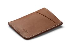 Bellroy Card Sleeve (Premium Leather Card Holder or Minimalist Wallet, Holds 2-8 Cards or Business Cards, Folded Note Storage) - Hazelnut