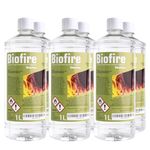 6L Bioethanol fuel liquid for fires Fuel Golden Fire Premium Grade Quality, Clean Burn Bio ethanol