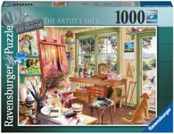 Ravensburger Haven No. 11 The Artist's Shed 1000 Piece Jigsaw Puzzles for Adults and Kids Age 12 Years Up