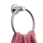 Marmolux Towel Ring - Hand Towel Holder - Stainless Steel - Bathroom - Wall Mounted Rack - Durable Hardware Set - Essential Bathroom Accessory - Convenient Towel Storage - Stain Brushed