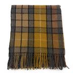 Tartan Tweeds of Scotland Modern Scottish tartan Knee blanket / Rugs - 100% Irish Soft Wool - Throw plaid Outdoor Blanket – 190 cm X 78 cm (Buchanan Natural)