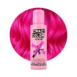 Crazy Color Vibrant Rebel UV Semi-Permanent Hair Dye. Highly Pigmented Neon Pink Conditioning & Oil Nourishing Vegan Formula | No Bleach or Ammonia | 100ml