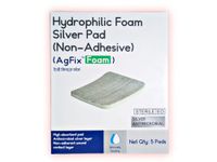 AGFIX FOAM 10cm x 10cm Wound Dressing Pad,Foam DRESSING, Pack of 5