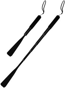 Telescoping Extra Long Shoe Horn 14.5"-37" - Collapsible Aluminum Shoe Horn Long Handle - Extends from 14.5 Inches Up to 37 Inches - Retractable Travel Sturdy