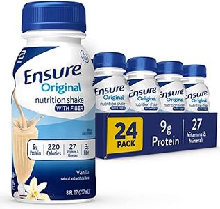 Ensure Original Vanilla Nutrition Shake with Fiber| Meal Replacement Shake | Ready To Drink | 9g Protein, 27 Vitamins and Minerals | 8 fl oz - 24 Pack