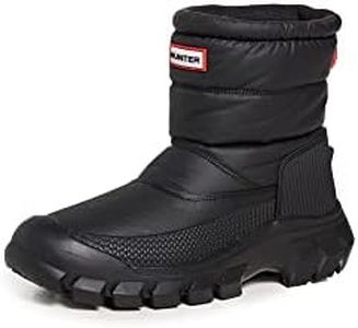 HUNTER Intrepid Short Snow Boot, Black, 12