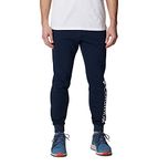 Columbia Mens CSC Logo II Fleece Jogger, Collegiate Navy, White, XL