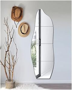 Qeenmy Specchio da Parete Adesivo Piastrelle a Specchio Decorazione Murale Rettangolare Specchi Decorativi da Decorazioni Parete per Armadio Palestra Ingresso Soggiorno