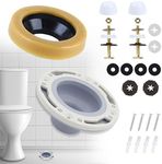 Toilet Flange Repair Kit, Flange Repair Kit for 4" and 5" or Special 3" Waste Line, for Toilet Flange Repair and Easy Installation Gray