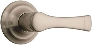 BRINKS 23031-119 Harper Bed and Bath Privacy Lever, Satin Nickel-Door Lock That Opens Hands-Free with a Push, a Pull or by Rotating