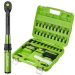 ETOOLAB 1/4 Torque Wrench, 36Pcs Dual-Range【1-26 Nm/10-231.3 in.lb】±3% Precision Inch Pound Torque Wrench 1/4 Drive, 72 Tooth Dual-Direction Bike Torque Wrench Set for MTB, E-Bike, Moto Maintenance