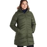 MARMOT Women's Montreal Mid-Thigh Length Down Puffer Coat, Crocodile, Large