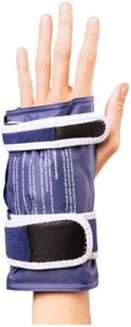 Magic Gel Wrist Ice Pack Wrap - Hot or Cold Hand Brace with Gel Pack - Wrist Band Heating or Cooling Compression for Right or Left Hand - Adjustable Straps - Blue