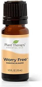 Plant Therapy Essential Oil Worry Free Blend 10 mL (1/3 oz) 100% Pure, Undiluted Stress & Calming Relief Blend