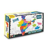 Zephyr Discover India 3 in 1 - Puzzle and Educational Toy for Boys and Girls Age 5 yrs+