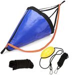 MOOCY Drift Sock with Dump Line,Harness and Buoy Sea Anchor Kit for Fishing Boat/Kayak/Pontoon (18' for 14ft Boat)