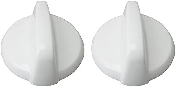 BQLZR 5.6x5x2.3cm Stove Knob Replacement Accessories WB03T10282 Pack of 2 White