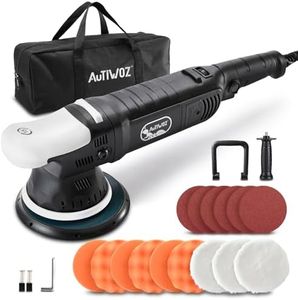 AUTIWOZ Dual Action Car Polisher Buffer Sander 850W DA Polishing Machine,6 Variable Speeds Random Orbital Electric Polisher Kit with 6-Inch Buffing Pads for Car Detailing Waxing Scratch Repairing
