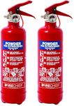 Multi Purpose Powder Fire Extinguisher – Ready to Use in Seconds – 600g ABC Fire Extinguisher for Home & Kitchen Use – 5 Year Guarantee – Firechief Lightweight Travel Extinguisher for Vehicles