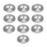 EXCEART 10 Pcs Bath Salt Mold Cake Body Wash Donut Mold Mini Muffin Pan Metal Bath Bomb Mold Soap Ice Cubes