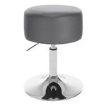 WOLTU Breakfast Kitchen Counter Bar Stool Chair Faux Leather Seat Adjustable Barstool Grey Dressing Stool