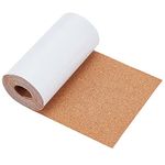 BENECREAT 2.5mx15cm Self-Adhesive Cork Roll, 1 mm Thick Cork Mat with Strong Adhesive-Backed for Wall Decoration, Party and DIY Crafts