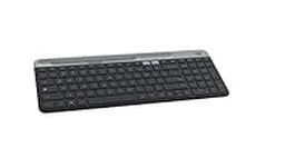 Logitech K580 Slim Multi-Device Wireless Keyboard for Chrome OS - Bluetooth/USB Receiver, Easy Switch, 24 Month Battery, Desktop, Tablet, Smartphone, Laptop Compatible (Renewed)