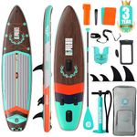 Niphean (Extra Large) Paddle Board, SUP Board Capacity 500LBS for 2+1 People/Family Ultra Stable Stand Up Paddle Board Inflatable with Paddle Board Accessories for Fishing All Skill