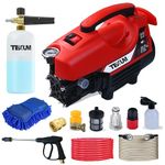 Texum TX-50D Portable high Pressure Car Washer Machine for Washing car, Bike, Vehicle, 185 Bar Max Pressure and 2200 watt Motor Power. (Updated Model)