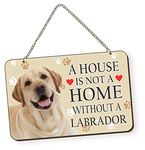 Printjas Labrador Quote Printed Wall Hanging - Sign Board for Living Room/Home/Office, Designer Gift for Family, Friends, Housewarming Gift