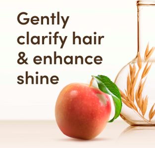 Aveeno Clarify & Shine Shampoo with Apple Cider Vinegar, 300ml – Sulfate Free, Soothes Dry Scalp