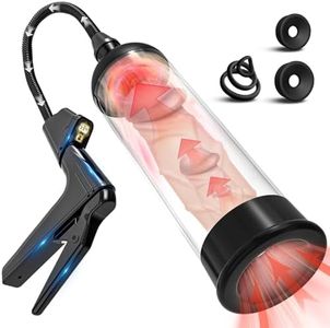 Penis Pump Male Sex Toy - UTIMI Pennis Extender Adult Sex Toys - Pumps & Enlargers for Men with 3 Penis Ring and 2 Silicone Sleeve,Sex Machine Enlarge Juguetes Sexuales for Stronger Bigger Erections