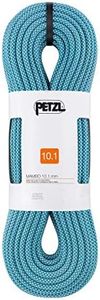 Petzl MAMBO Rope - 10.1 mm Diameter Single Dynamic Rope With Good Grip for Gym or Rock Climbing - Turquoise - 70m