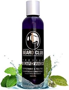 Shampoing Pour la Barbe Premium - Menthe Poivrée & Théier - Savon Pour Barbe - 125ml - Produit de Lavage Pour la Barbe 100% Naturel & Organique Pour les Hommes