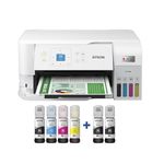 Epson EcoTank ET-2840 Special Edition Wireless Color All-in-One Cartridge-Free Supertank Printer with Scan and Copy and Includes 2 Bonus Black Ink Bottles