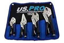 US Pro Locking Pliers 4pc Mole Grips Adjustable Wrench Vice Grips Pliers 1827