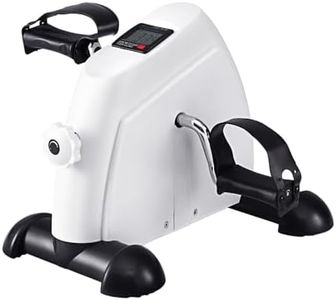 Everfit Pedal Exerciser Mini Exercise Bike Cross Trainer Under Desk Bike White