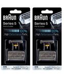 Braun Series 5 Combi 51s Foil And Cutter Replacement (Formerly 8000 360 Complete Or Activator), Super Size Value Package 2- Replacements