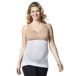 Bravado Designs Belly and Back Multi-Zone Pregnancy Support Band - M - White
