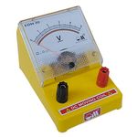 Om Meters EDM-80 Desk Stand Analog 0-5V DC Voltmeter (Yellow)