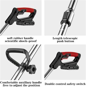 21V Cordless Grass Trimmer – Telescopic, 2 Batteries, 16 Blades, Lightweight