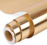 Prime Vinyl Brushed Gold Permanent Vinyl Roll, Gold Vinyl for Cricut, 12‘’ x 15 FT, Metallic Self Adhesive Vinyl, Vinyl for Silhouette Cameo, Cutting Machine, Home Decal, Easy to Weed