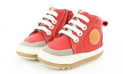 Robeez Boy's Unisex Kids Migo Trainers, Red (Rouge 4), 9 12 Months UK Child