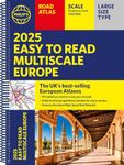 2025 Philip's Easy to Read Multiscale Road Atlas Europe: (A4 Spiral binding) (Philip's Road Atlases)